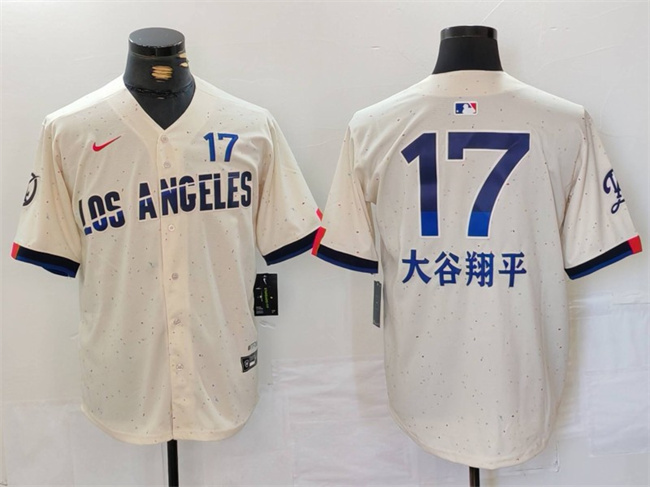 Los Angeles Dodgers #17 ??????? Cream 2024 City Connect Limited Stitched Jersey